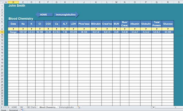 Patient Tracking Excel Template Inspirational Keeping Track Lab Results