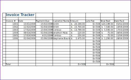Payment Tracker Excel Template Fresh 10 Payment Record Template Excel Exceltemplates