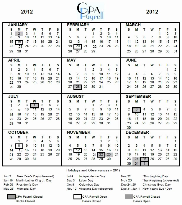 Payroll Calendar 2016 Template Lovely Payroll Calendar 2016