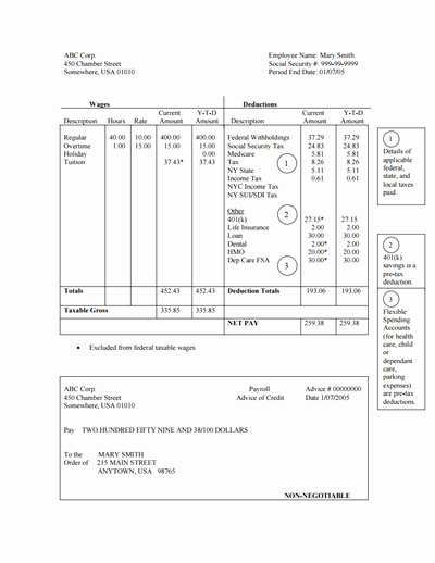 Payroll Check Printing Template New Check Stub Free Download Create Fill and Print Pdf