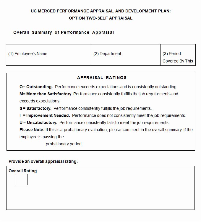 Performance Appraisal form Template Elegant 13 Sample Hr Appraisal forms Pdf Doc