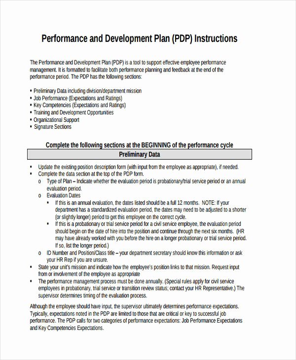 Performance Development Plan Template Fresh 56 Development Plan Examples &amp; Samples Pdf Word Pages