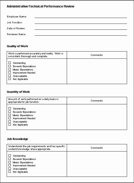 Performance Evaluation form Template Beautiful Words for Appraisal Sample Employee Performance Appraisal