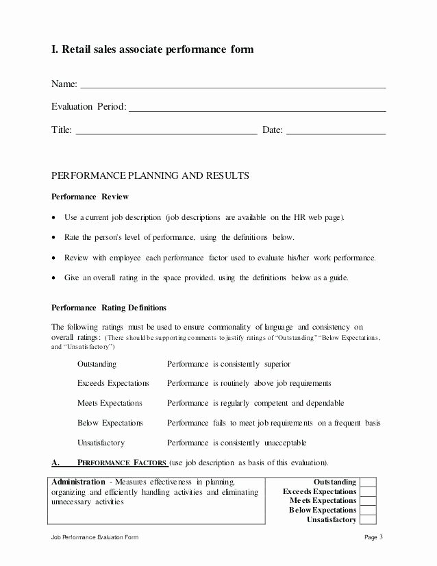 Performance Review Template for Managers Beautiful Performance Appraisal Template for Managers Performance
