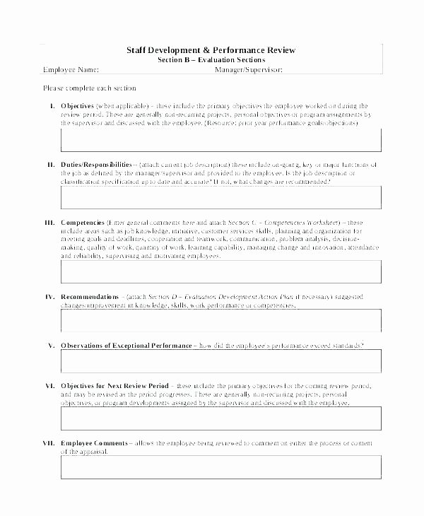 Performance Review Template for Managers Inspirational Hourly Performance Appraisal Template Free – Shreepackaging
