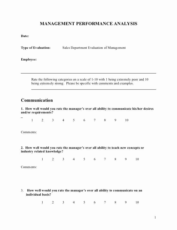 Performance Review Template for Managers Unique 36 Luxury Performance Management Review Template Opinion