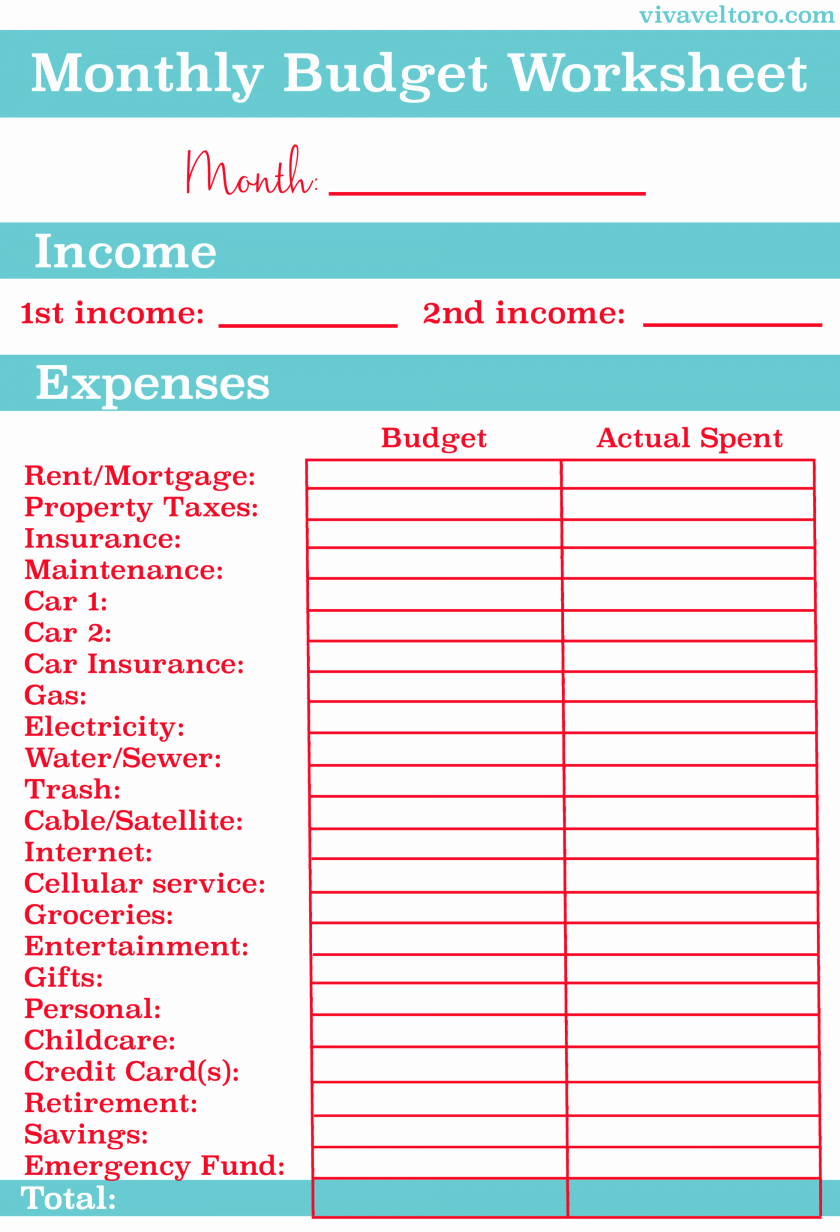 Personal Budget Planning Template Fresh Printable Monthly Bud Planner Template Planning
