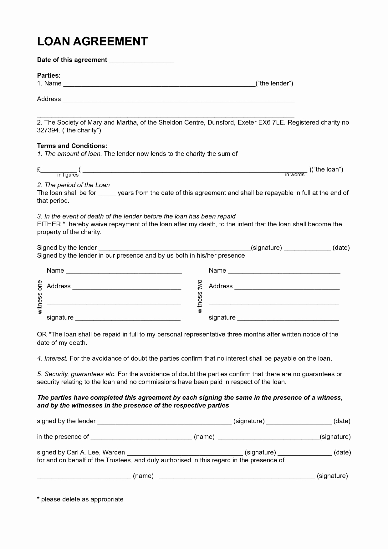 Personal Loan Agreement Template Free Awesome Excellent Personal Loan Agreement Template format Between