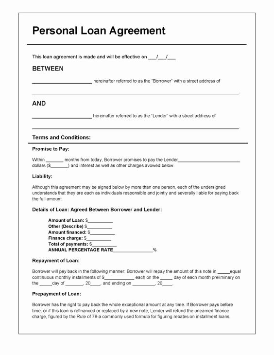 Personal Loan Contract Template Free Lovely Download Personal Loan Agreement Template Pdf
