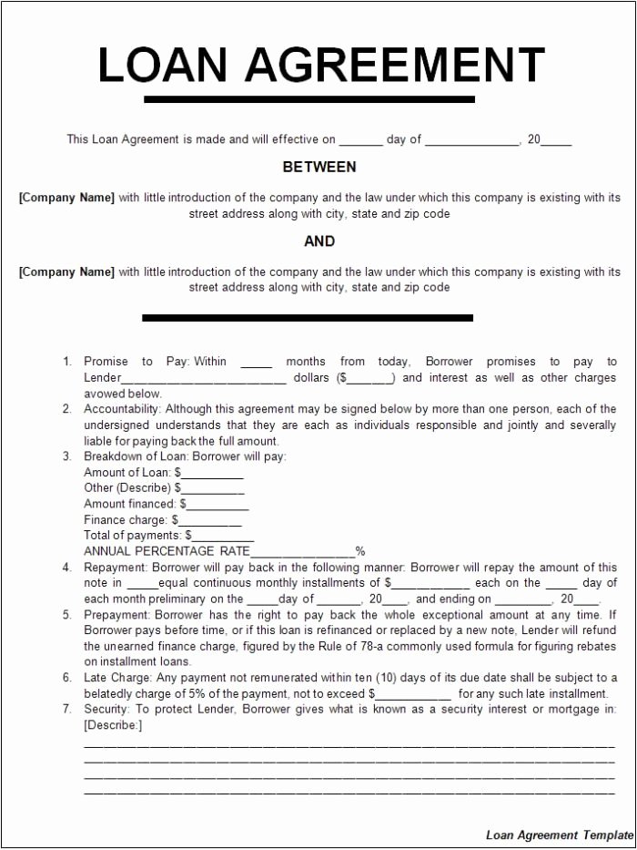 Personal Loan Contract Template Inspirational Free Printable Personal Loan Agreement Template Sample for