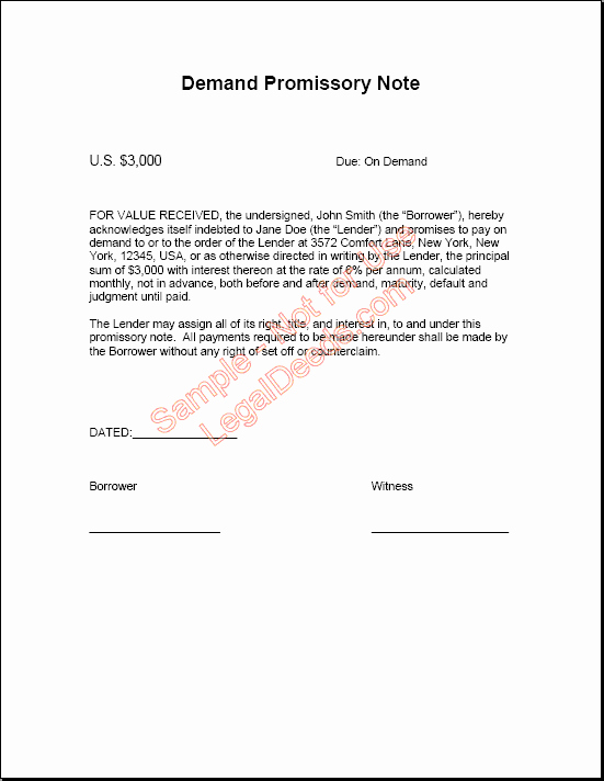 Personal Loan Promissory Note Template Lovely Passionsupersoft Blog