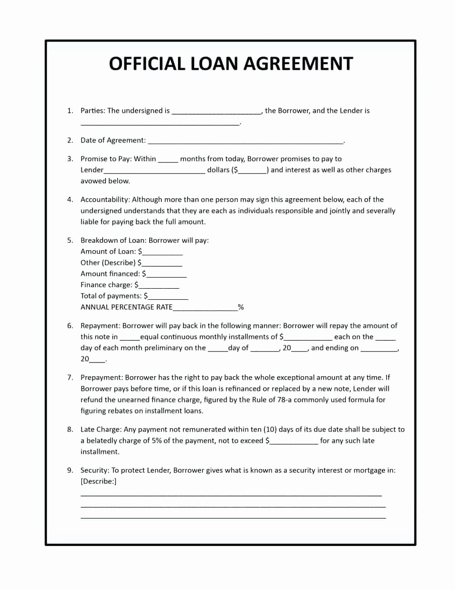 Personal Loan Template Free Elegant Template Payment Plan Agreement Template