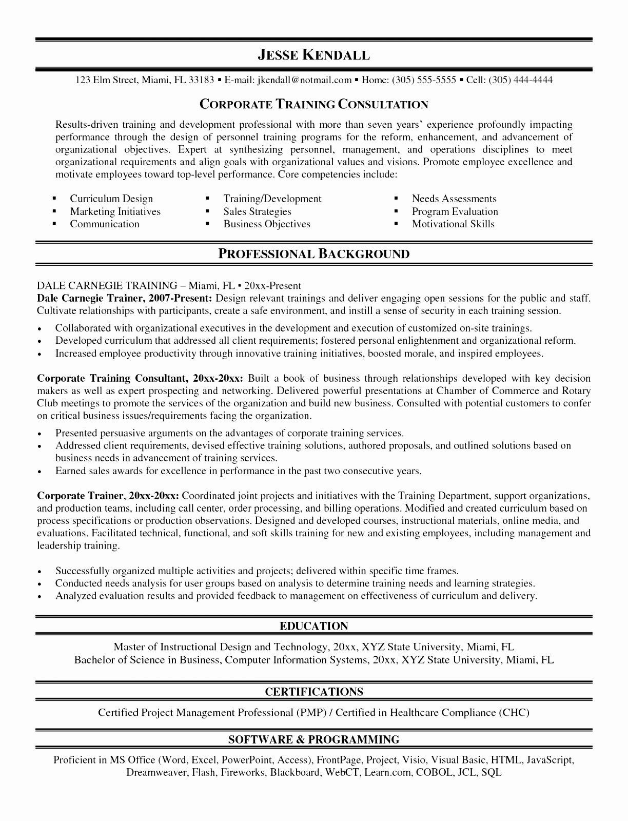 Personal Trainer Resume Template Beautiful 6 Personal Training Session Plan Template topoy