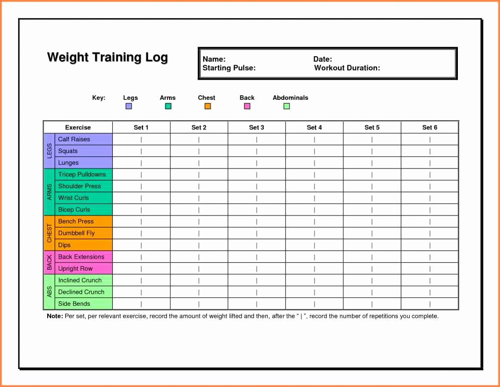 Personal Training Business Plan Template New Personal Training Tracking Sheet Workout Training Sheet