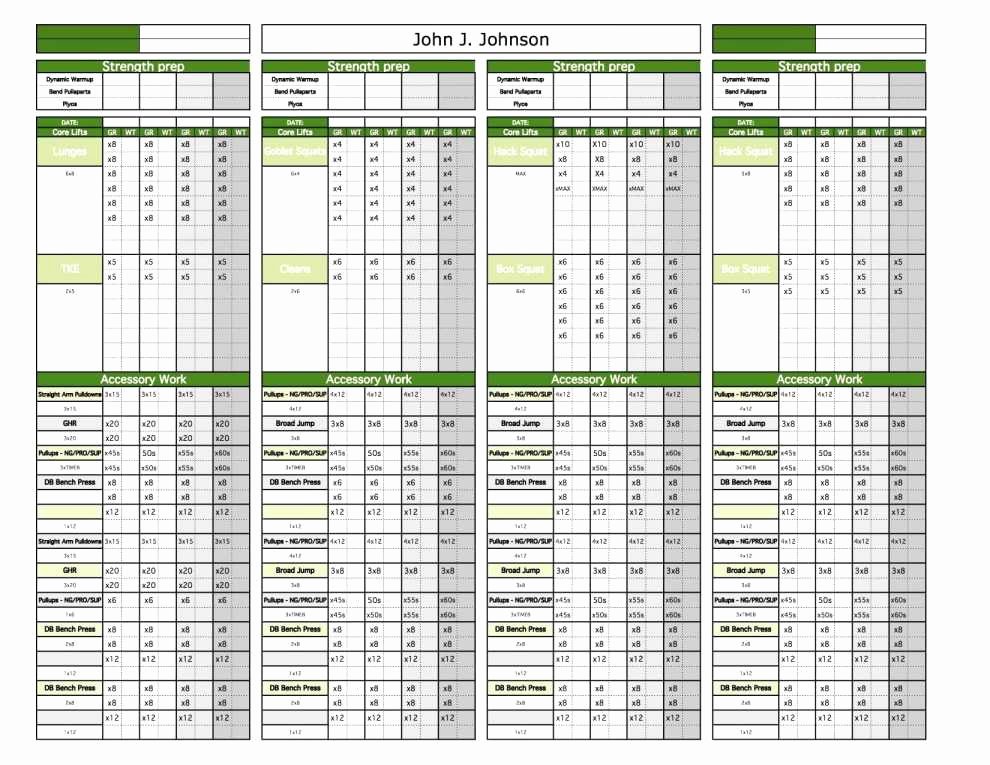 Personal Training Programme Template Lovely Personal Training Tracking Sheet