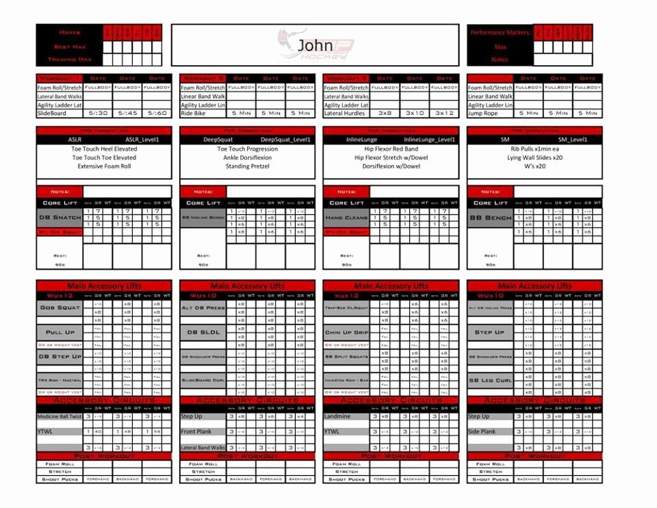 Personal Training Programs Template Awesome Excel Personal Training Templates Fitness Industry