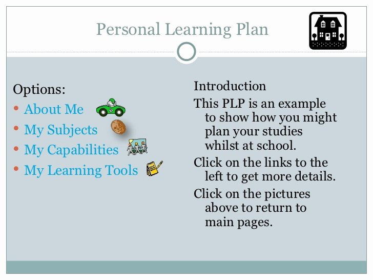 Personalised Learning Plan Template Inspirational Personal Learning Plan Template