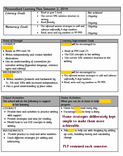 Personalised Learning Plan Template Lovely 26 Of Tutoring Plan Template
