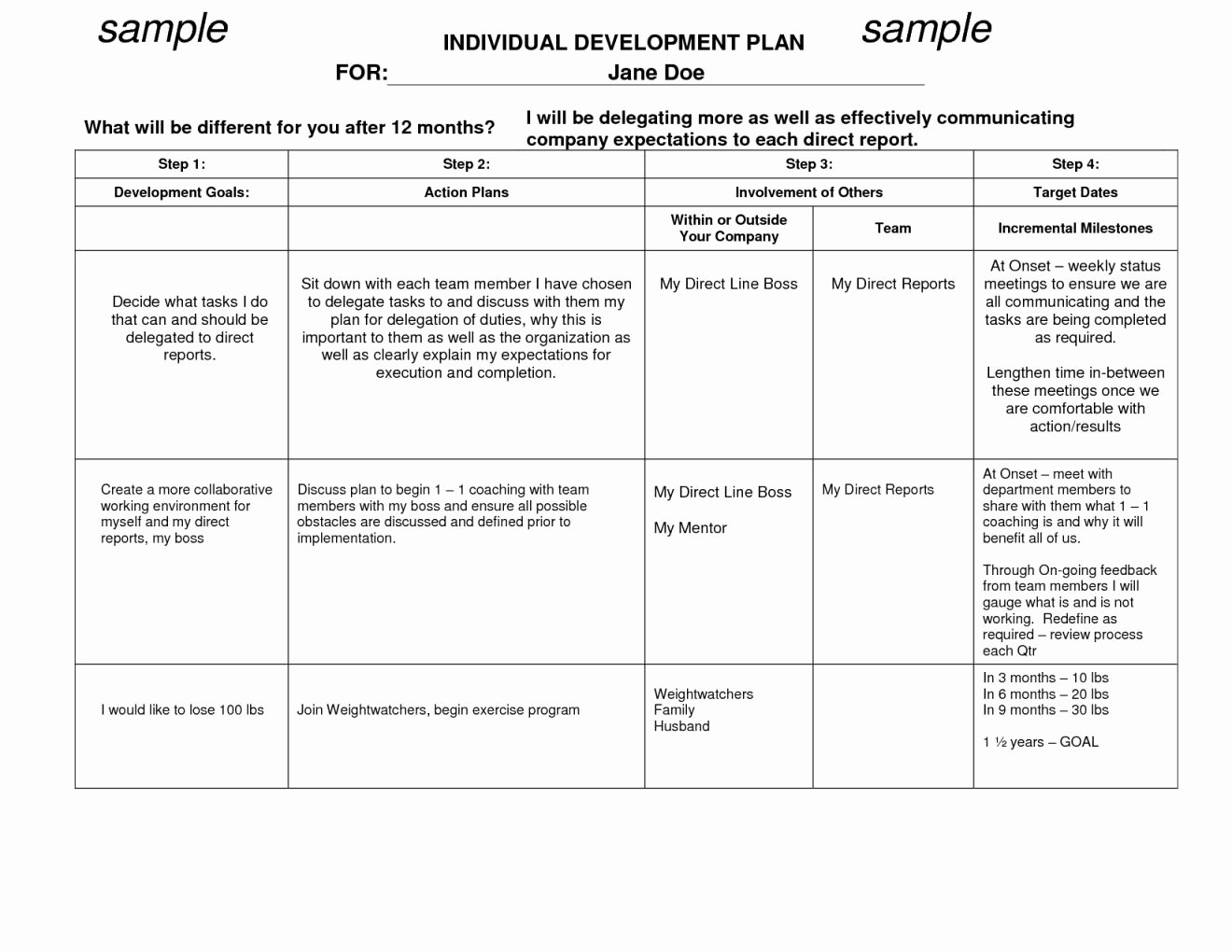 Personalised Learning Plans Template Inspirational 11 Learning Plan Sample