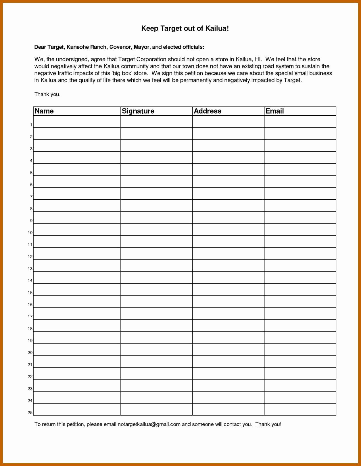 Petition Template Microsoft Word Awesome 7 8 Petition Template Word