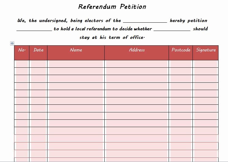 Petition Template Microsoft Word Inspirational 30 Free Petition Templates How to Write Petition Guide