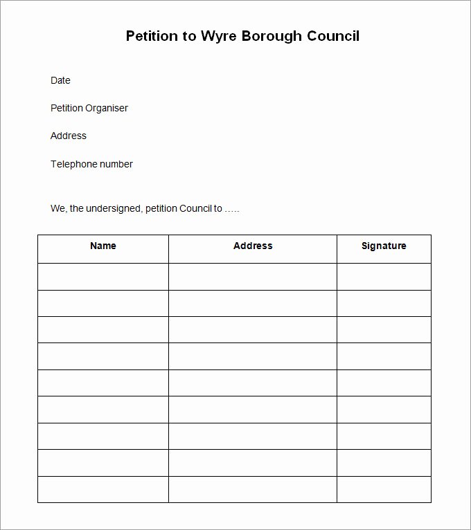 Petition Template Microsoft Word Luxury 5 Petition Templates Free Pdf Word Documents Download