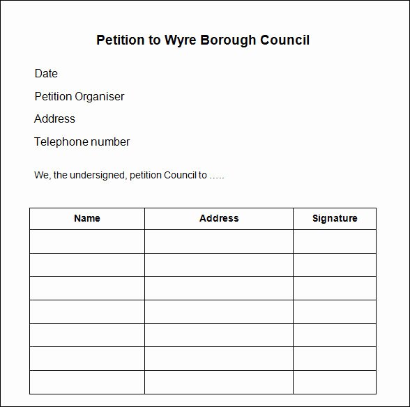 Petition Template Microsoft Word Luxury Petition Template 23 Download Free Documents In Pdf Word