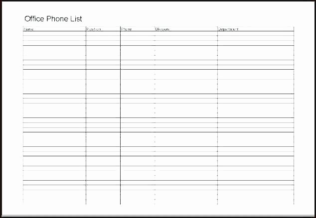 Phone Contact List Template Awesome Emergency Phone Numbers List Template Printable Contact