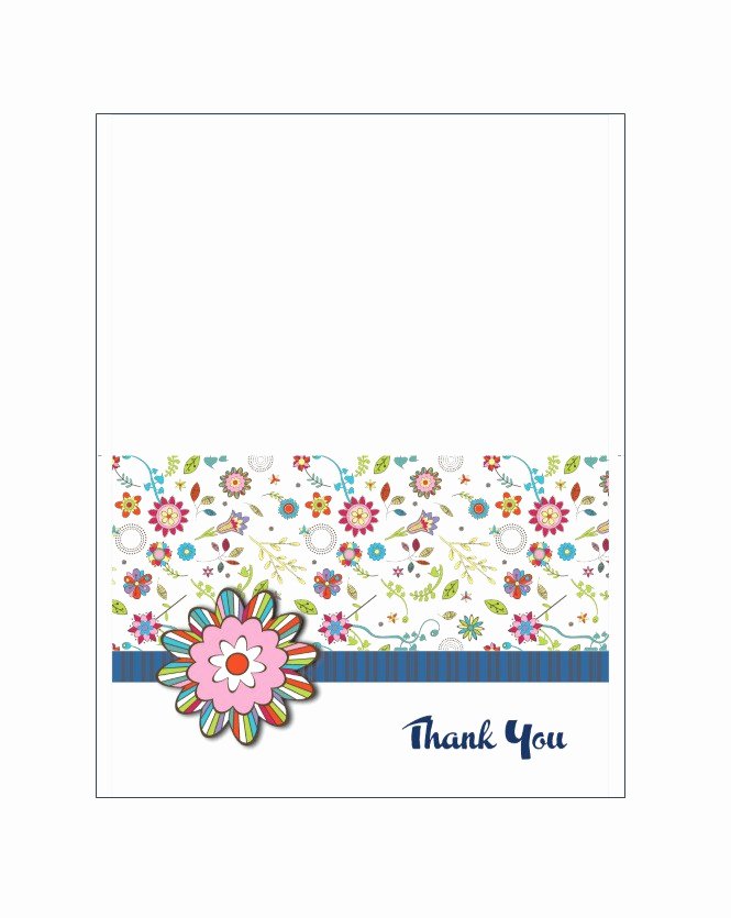 Photo Thank You Card Template Awesome 30 Free Printable Thank You Card Templates Wedding