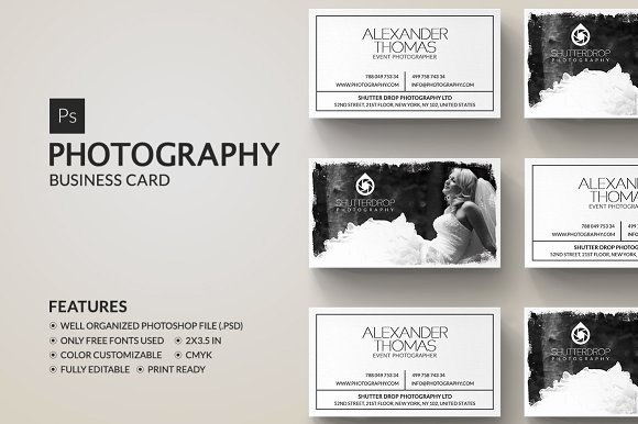Photographer Business Card Template Best Of Graphy Business Card Business Card Templates