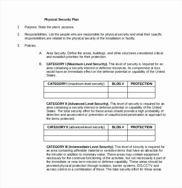 Physical Security assessment Report Template Awesome Physical Security Risk assessment Report Template
