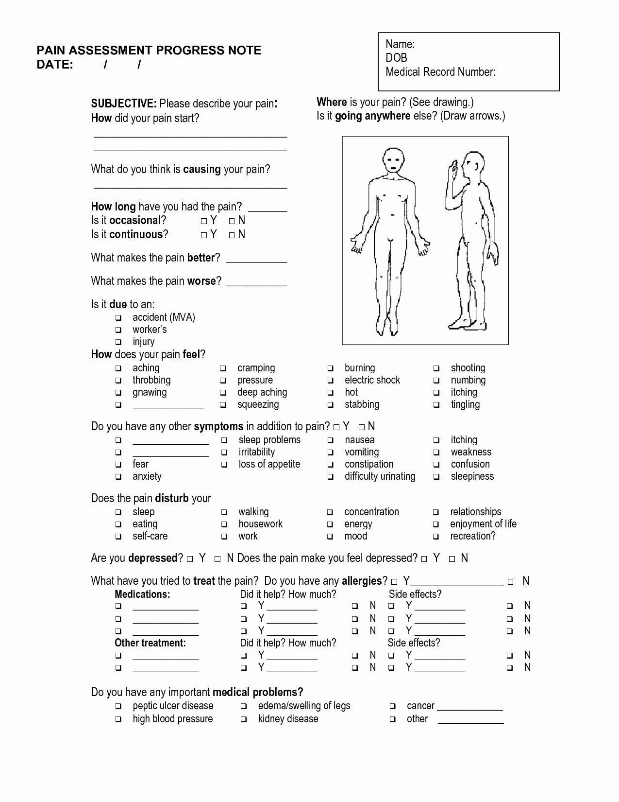 Physical therapy Daily Notes Template Elegant soap Note Template