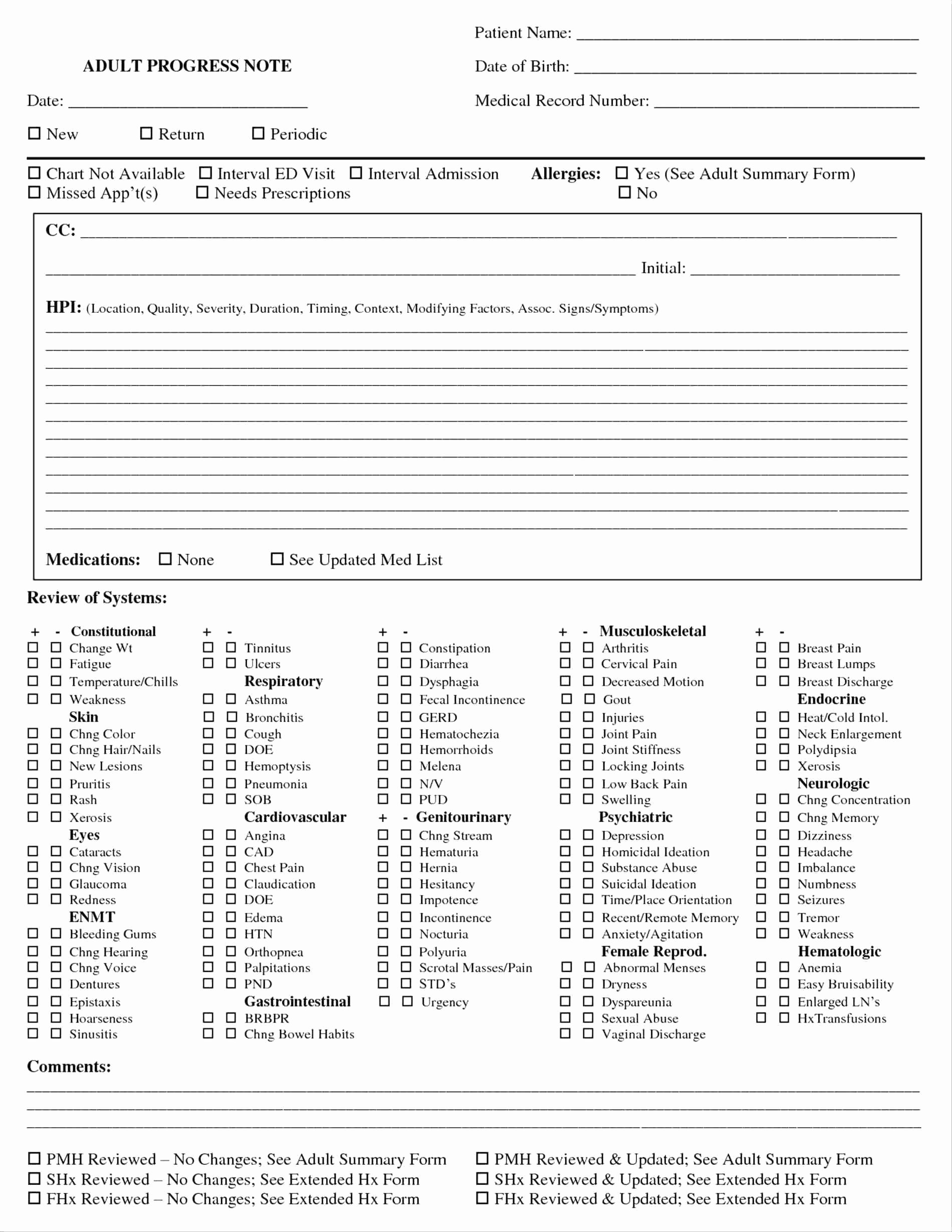 Physical therapy Progress Note Template Unique Template Physical therapy soap Note Template
