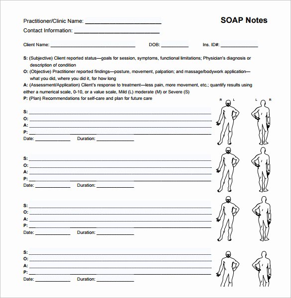 Physical therapy soap Notes Template Unique soap Note Example 12 Free Samples Examples format