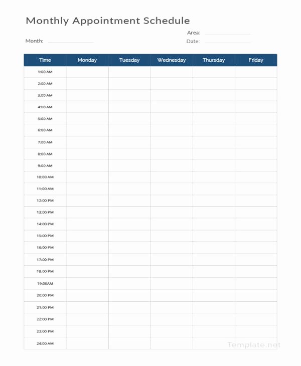 Physician Appointment Scheduling Template Best Of 21 Appointment Schedule Templates Doc Pdf