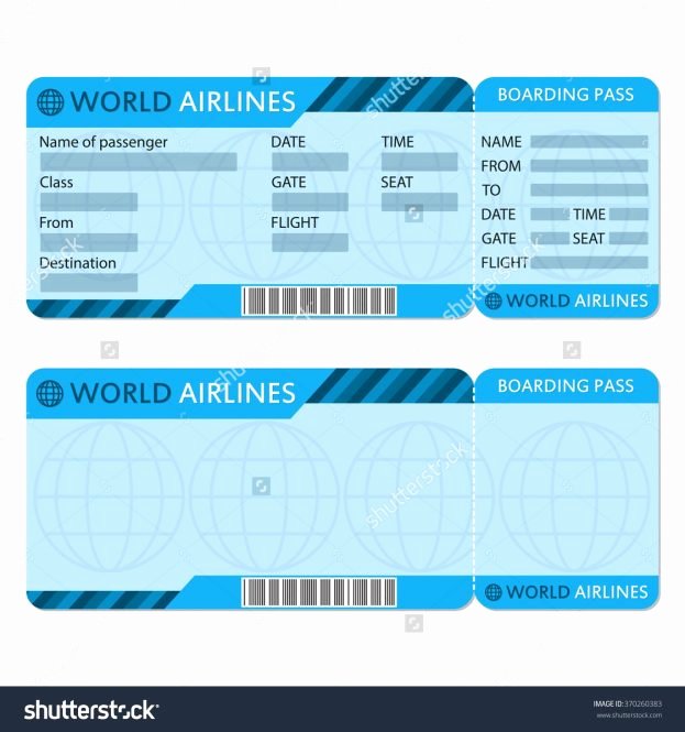 Plane Ticket Template Word Awesome Airline Ticket Template Word Example Mughals