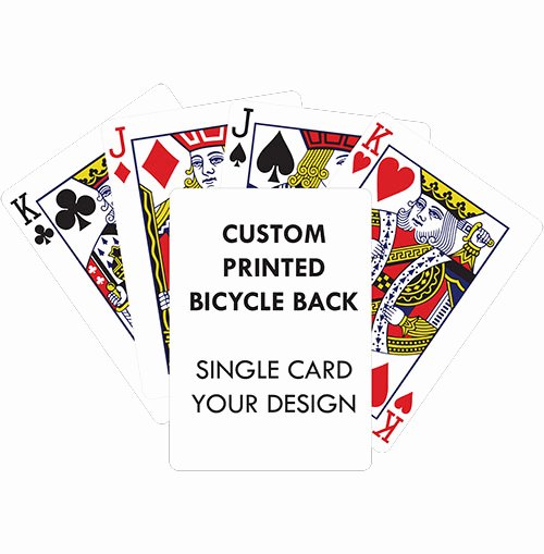 Playing Card Design Template Inspirational Custom Printed Playing Cards Blue Back Bicycle Printing