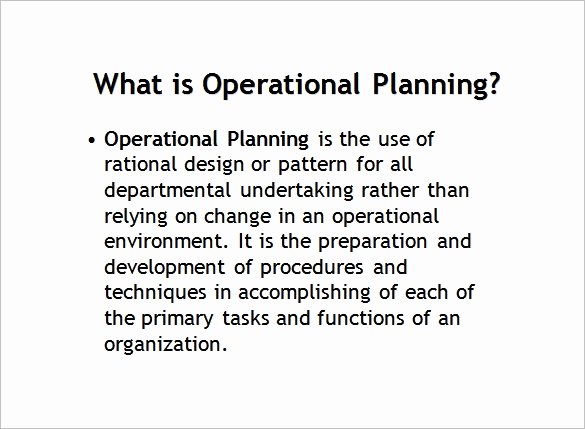Police Operational Plan Template Inspirational 17 Operational Plan Templates Pdf Doc
