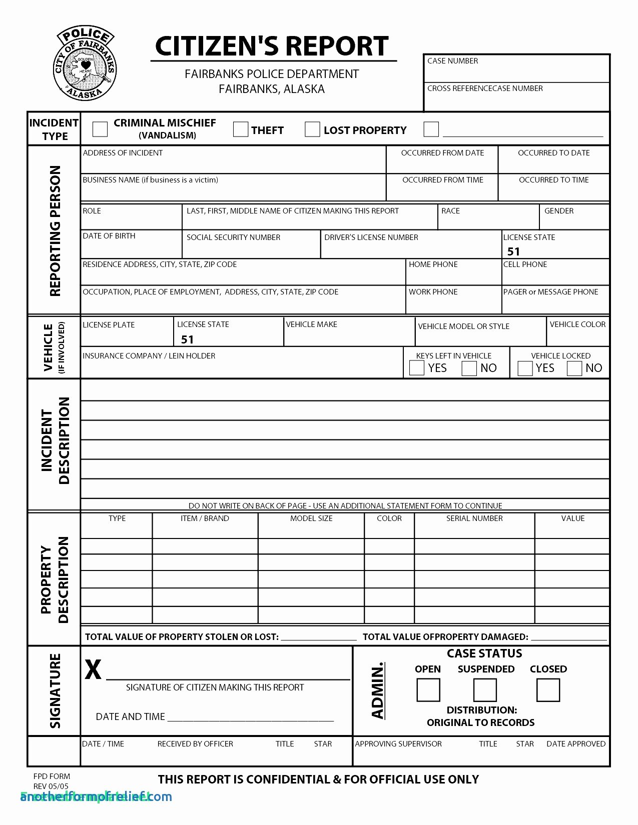 Police Report Template Pdf Best Of Blank Police Report Template Pdf Filename