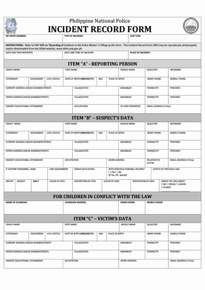 Police Report Template Pdf Lovely Police Report Template Examples Fake Real Lab