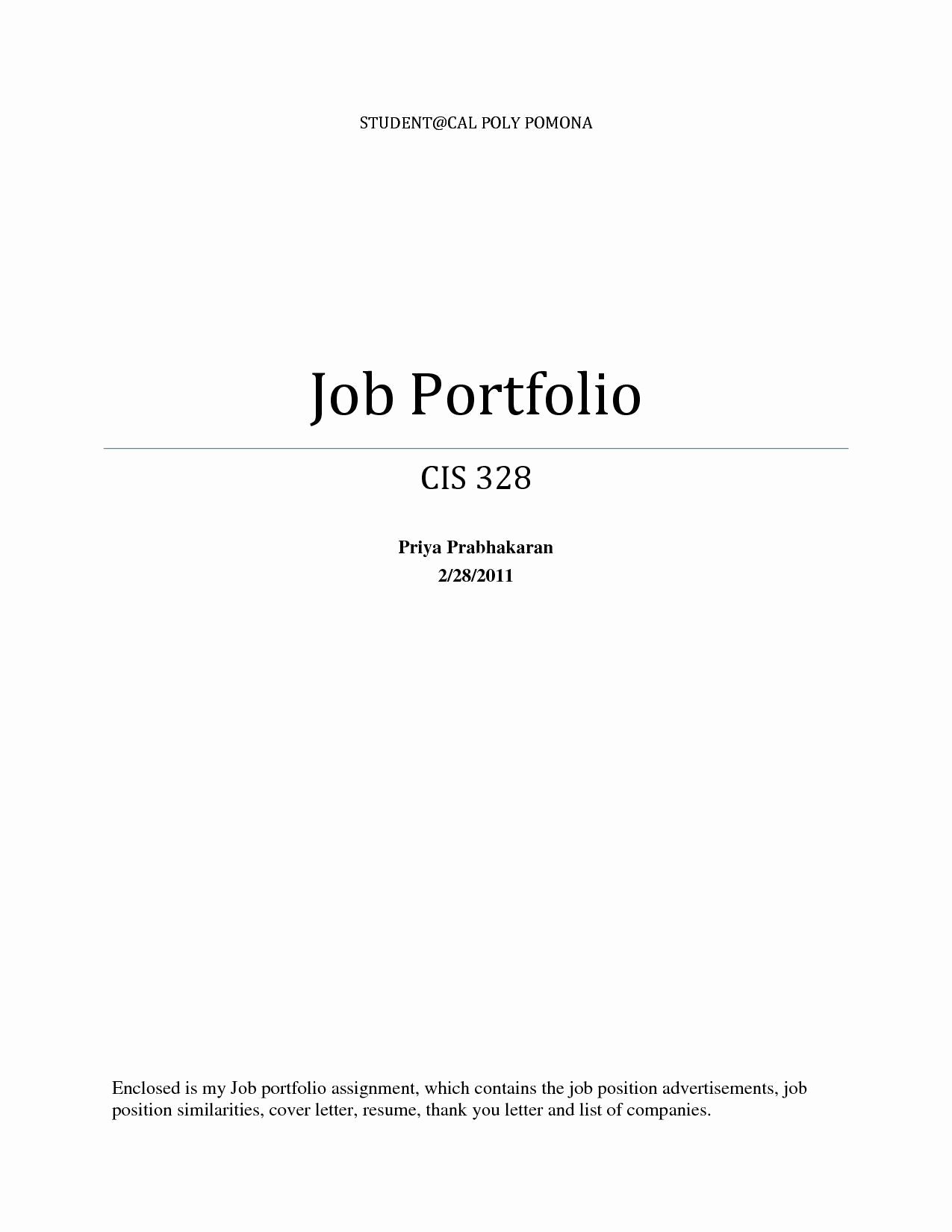Portfolio Table Of Contents Template Lovely Professional Portfolio Template Free Download Elsevier