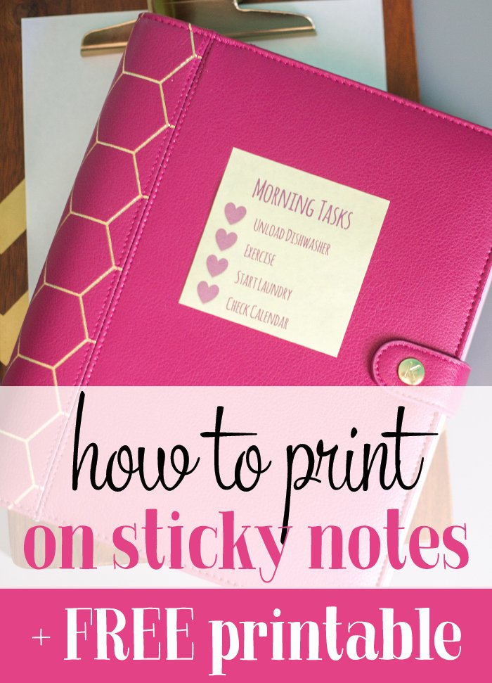 Post It Note Printing Template Awesome How to Print Sticky Notes I Heart Planners