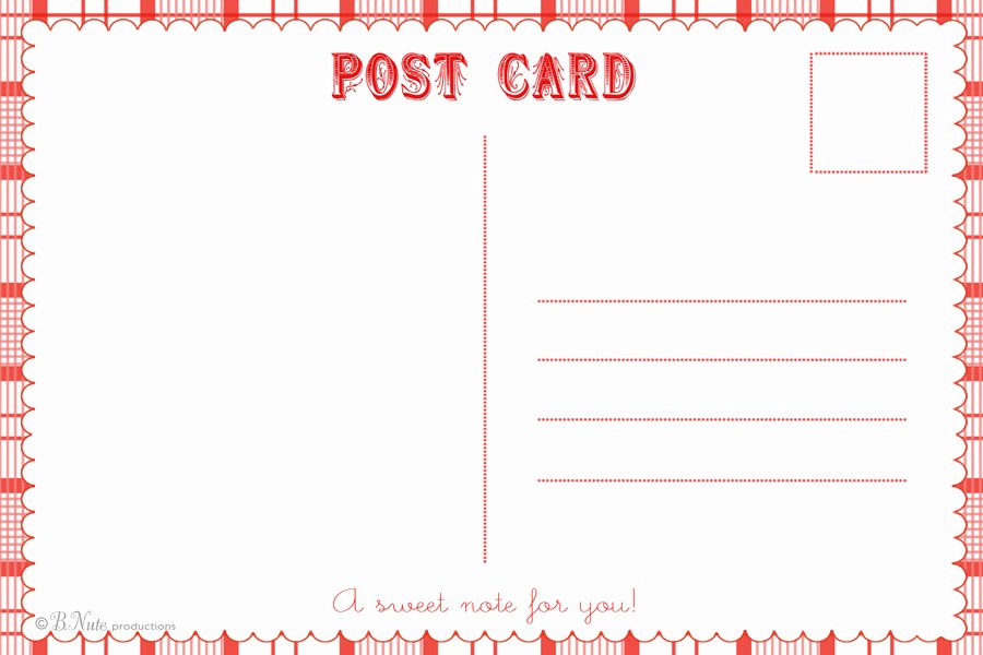 Post It Print Template Unique 8 Best Of Free Printable Postcard Invitations