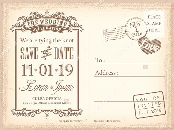 Postcard Save the Date Template Best Of Save the Date Postcard Template – 25 Free Psd Vector Eps
