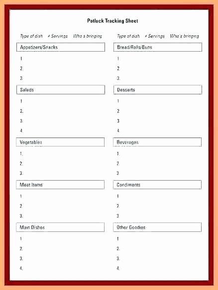 Potluck Signup Sheet Template Excel Lovely Christmas Potluck Signup Sheet Template Excel Holiday