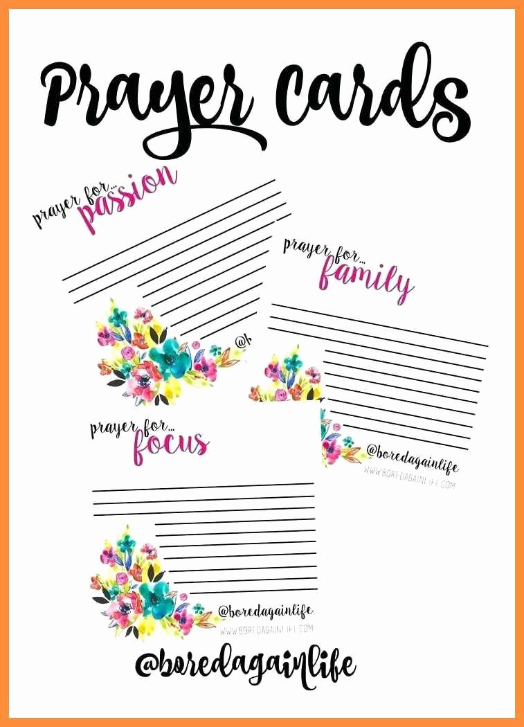 Prayer Card Template for Word Awesome Prayer Cards Template