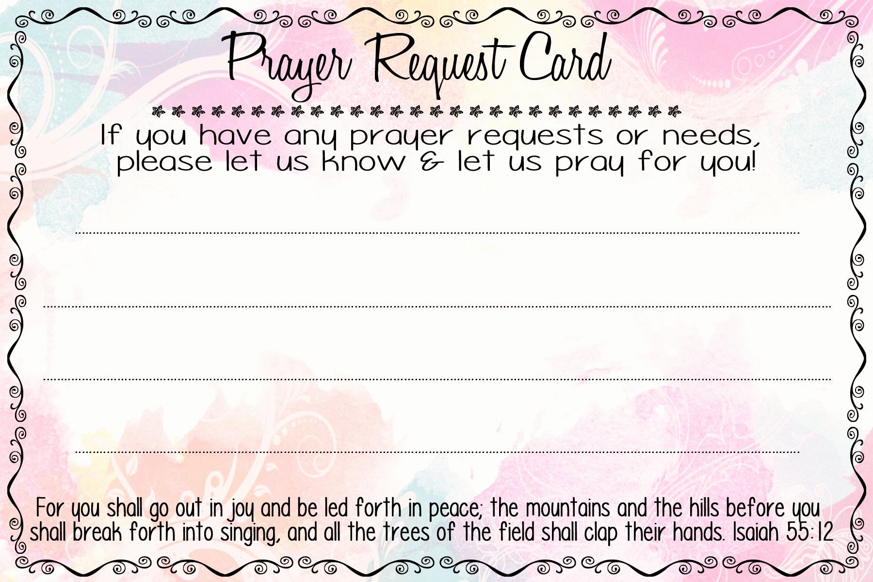 Prayer Card Template for Word Beautiful Prayer Request Cards A Fierce Flourishing