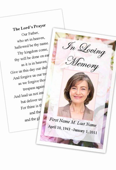 Prayer Card Template for Word Best Of Pastel Memories Prayer Card Template