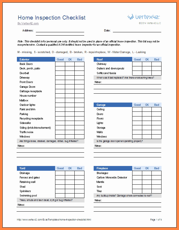 Pre Construction Checklist Template Inspirational 4 Pre Purchase Building Inspection Report Template