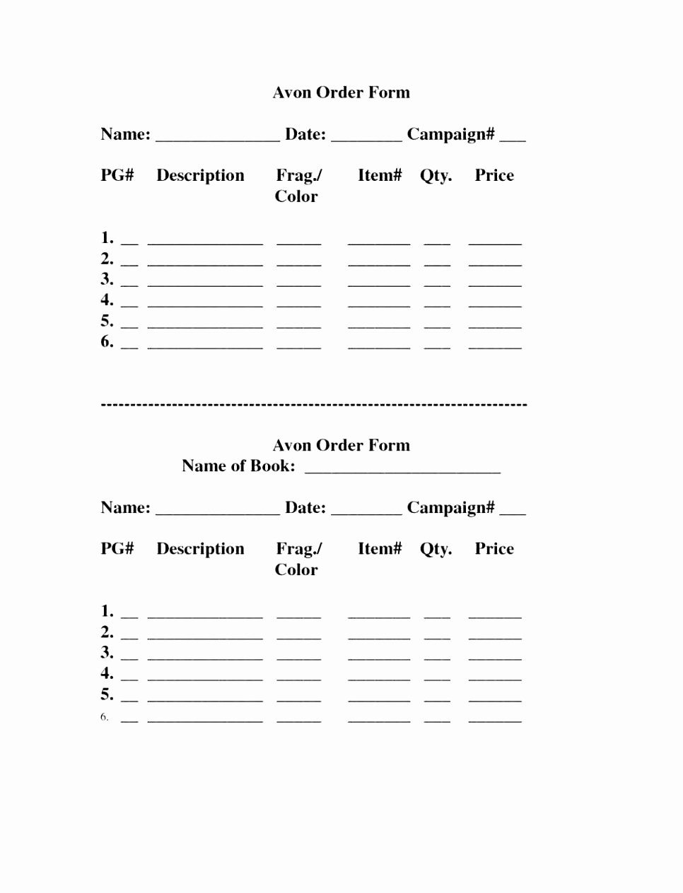 Pre order form Template Inspirational 6 Pre order form Template Free atery